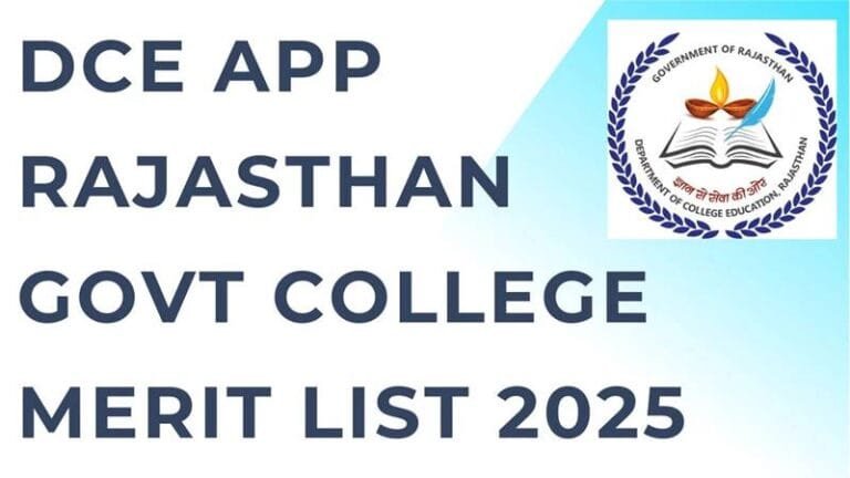 DCE Rajasthan UG Merit List 2025 released – Know complete details here, how to check and what is the next process