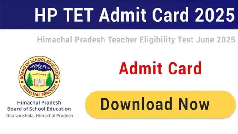 HP TET Admit Card 2025 released – Download like this for JBT and TGT Sanskrit exam