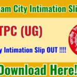 RRB NTPC UG Exam City Intimation Slip 2025 Released – Download Now!