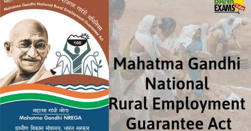 Mahatma Gandhi National Rural Employment Guarantee Act(MGNREGA)