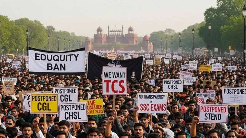 Due to huge irregularities in SSC Exam 2025, there are violent protests across the country, anger among the candidates