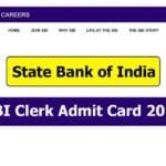 SBI Clerk Prelims Admit Card 2025