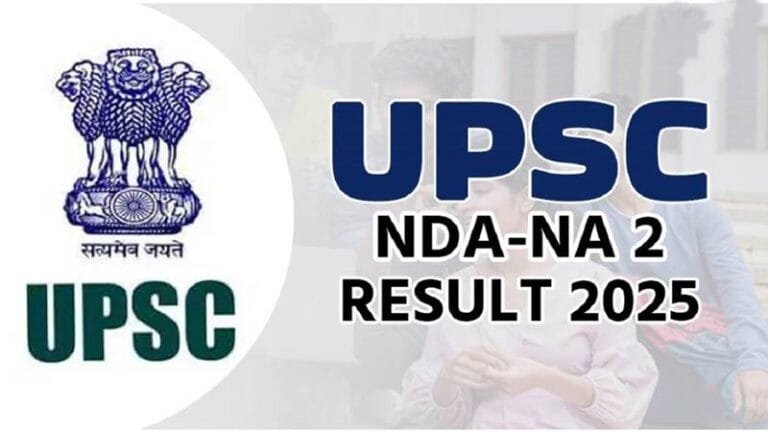 UPSC NDA NA 2025 Result