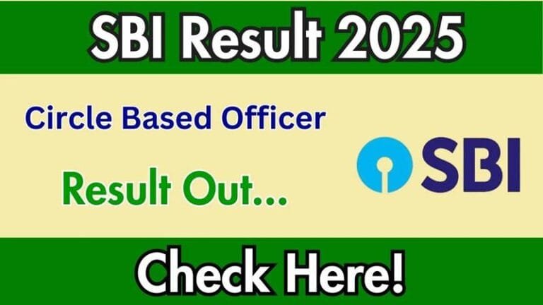 How to Check: SBI Circle Based Officer (CBO) Result 2025 Declared