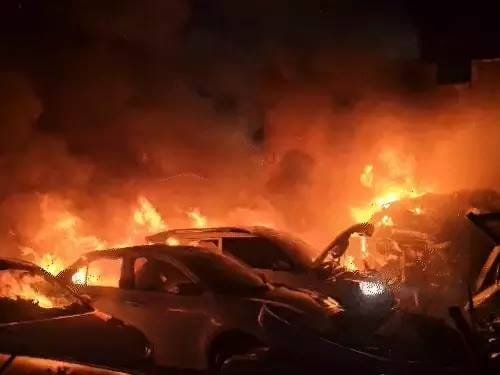 Jhunjhunu rampage: 18 luxury cars set on fire, city shaken by explosions