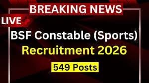 BSF Constable (Sports Quota) Recruitment 2026