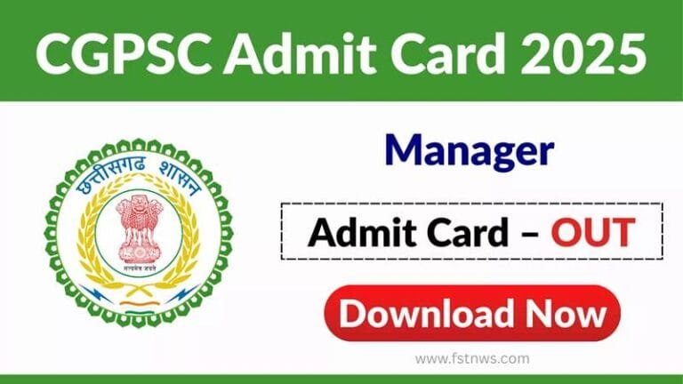 Download Now: CGPSC Admit Card 2025 released