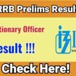 IBPS RRB PO Prelims Result 2025: Result declared