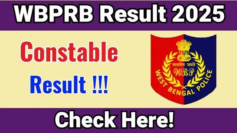 WB Police Constable Result 2025–26: Merit List