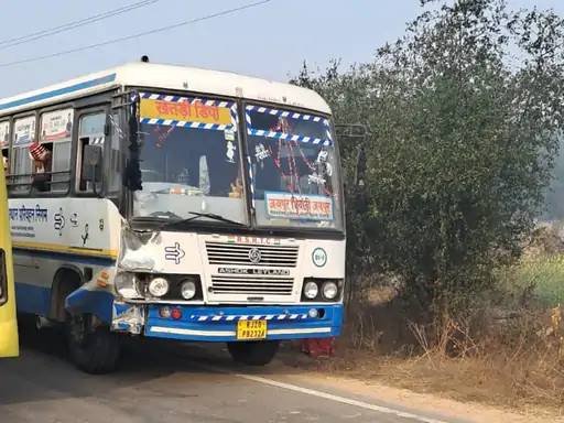 Tragic road accident near Buhana, bank employee lost his life