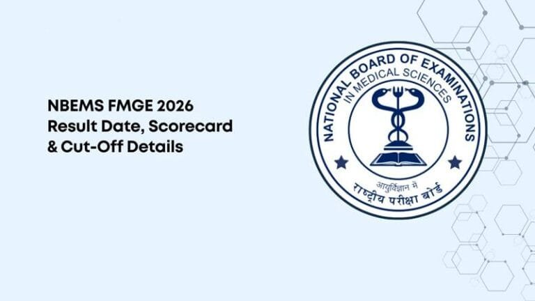 FMGE January 2026 Result Released: NBEMS has declared the results.