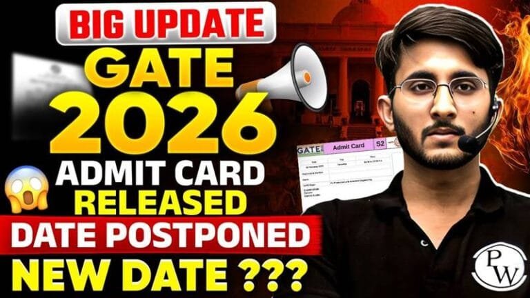 GATE 2026 Admit Card Release Postponed