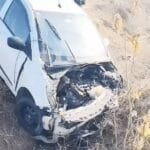 Horrific road accident in Jhunjhunu: Several vehicles collided one after the other, two vehicles fell into a deep drain.