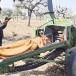 A young man was hit by a saw machine and died on the spot.