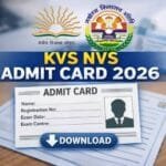 KVS NVS Admit Card 2026 Released: Tier-I Exam Hall Ticket Download Link Active