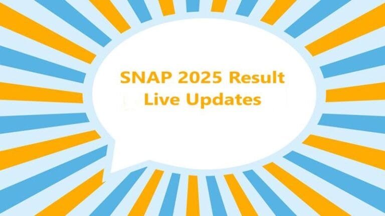 SNAP 2025 Result Released: Live Updates, Direct Link and Complete Process to Download Scorecard