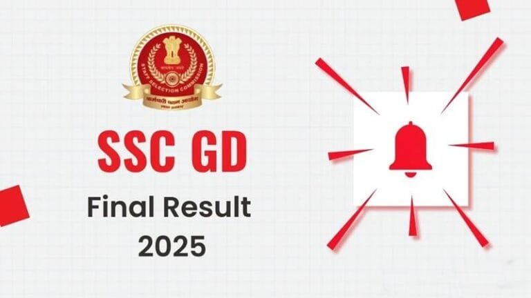 SSC GD Constable 2025 Final Result Declared
