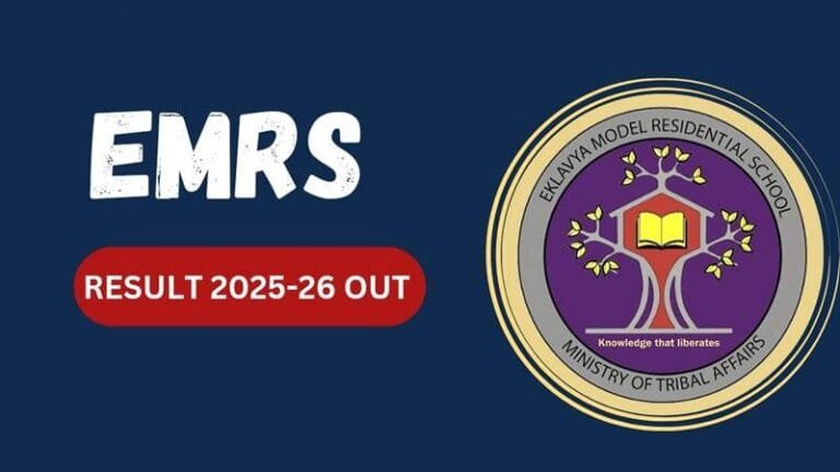 EMRS Result 2026 Released: Results for Hostel Warden, TGT, PGT, Principal and other posts declared
