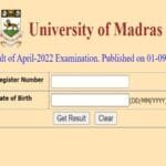 Download method and complete information: Madras University 2026 Results