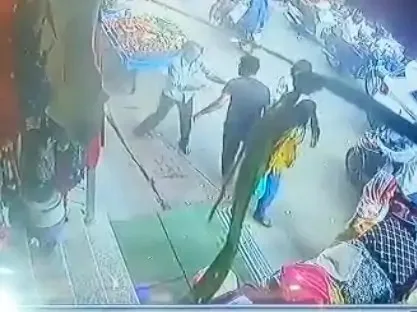 A minor collision in Chirawa led to a brawl: a Bolero collided with a vegetable cart, causing commotion in the market.